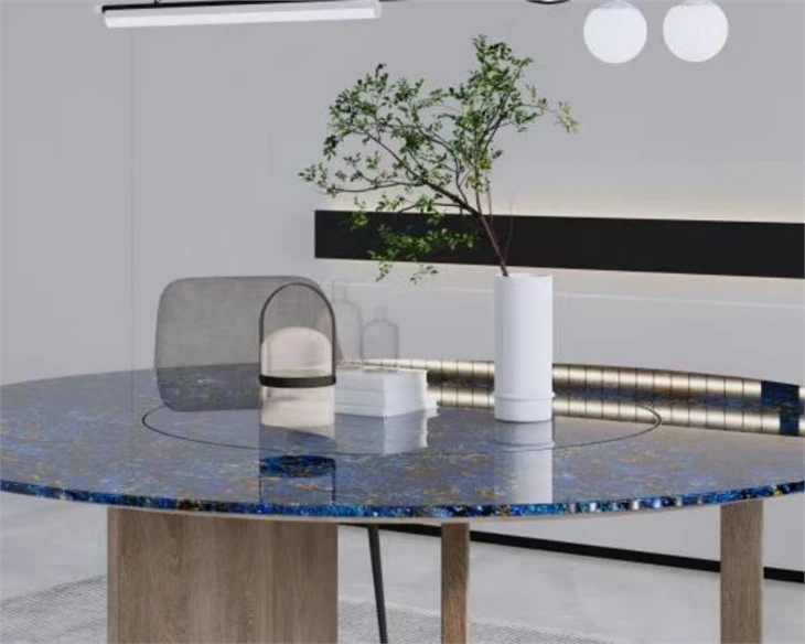 Natural Blue Marble Table Top Natural Blue Marble Table Top